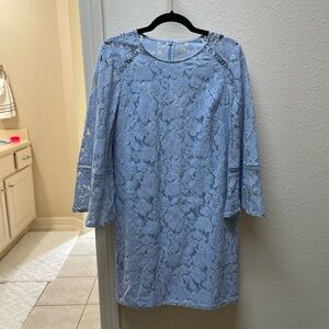 Elegant Blue Lace Dress Vince Camuto